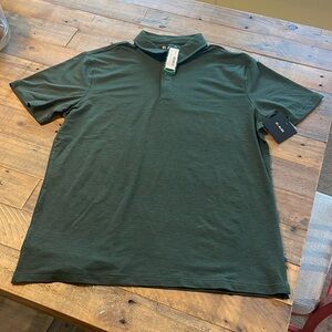 NWT Algo Green and Black Polo